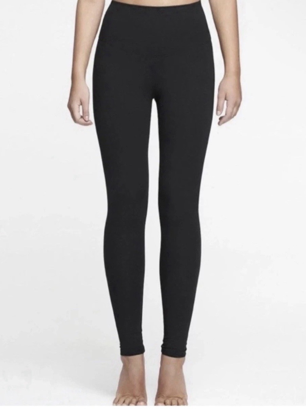 Yummie Black Crushed Velvet Shaping Leggings M High Rise NWOT